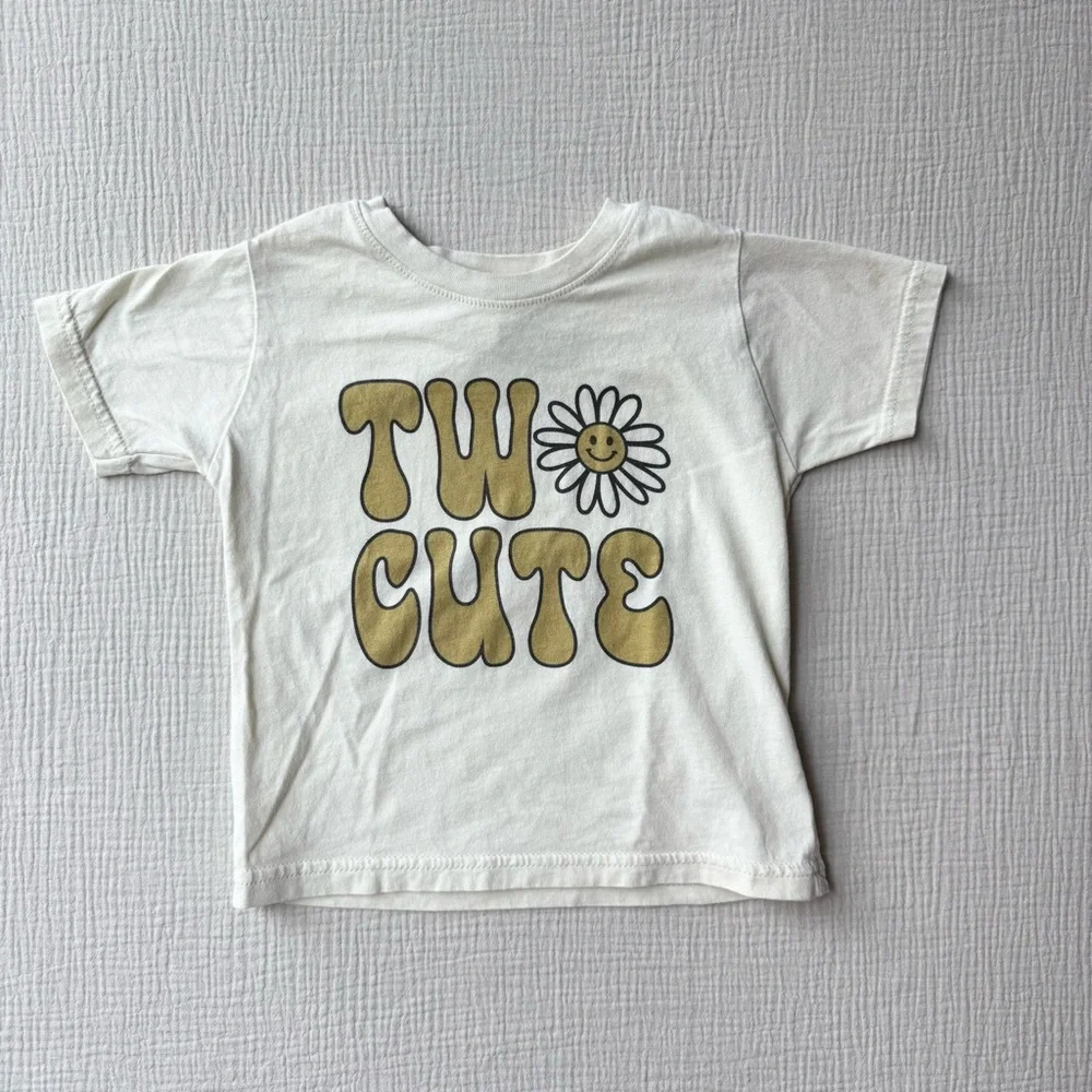 Two Cute Toddler Birthday Tshirt